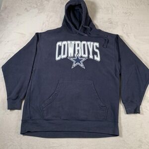 Dallas Cowboys Hoodie Mens Large NFL Football‎ Pullover Sweatshirt Authentic